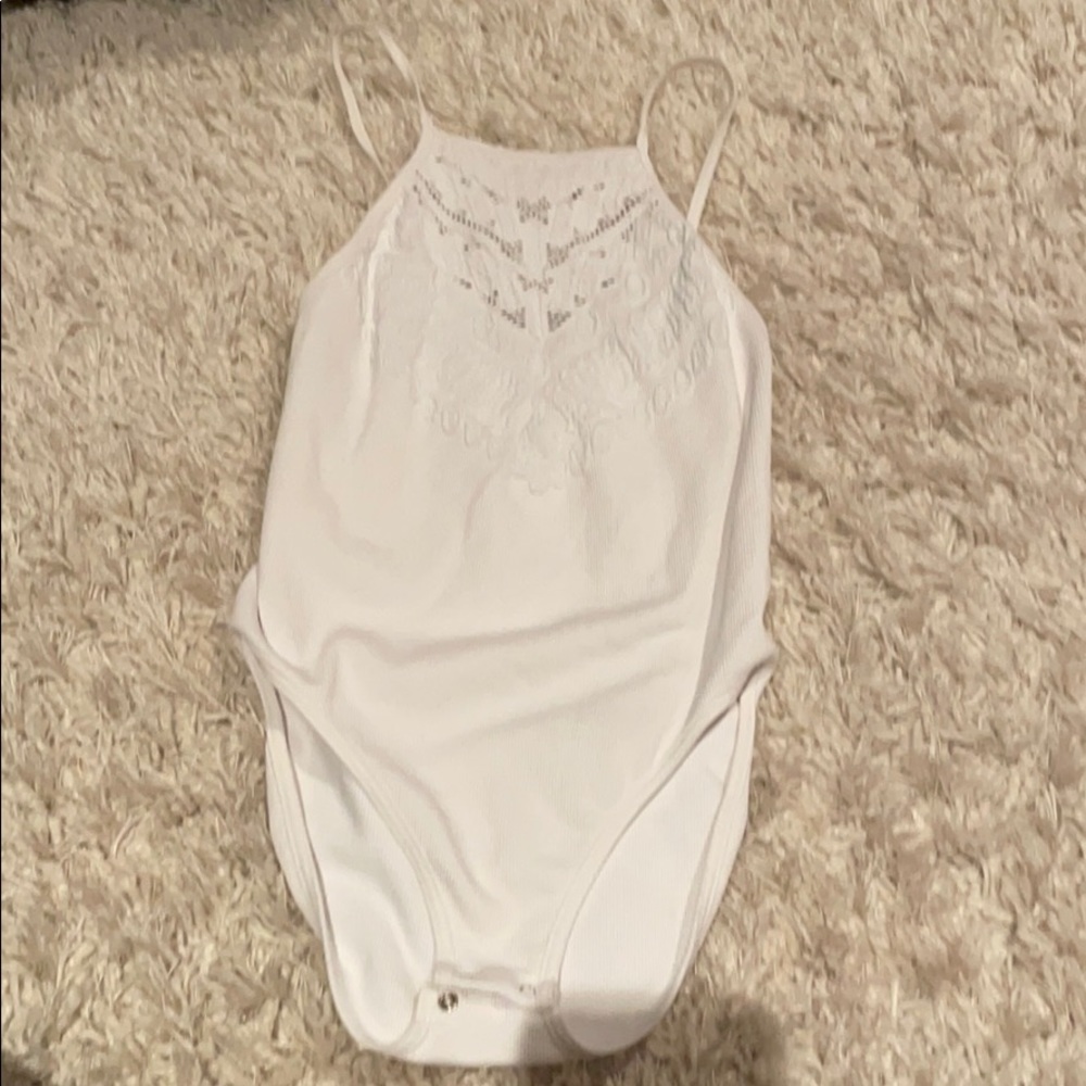 Halter bodysuit With pattern top